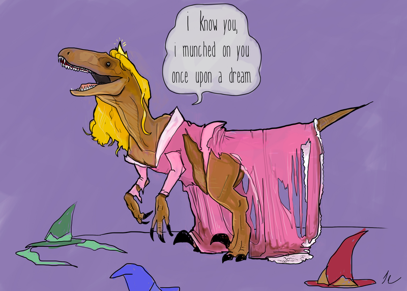 Illustration for article titled Princesses As Velociraptors Wins. All Other Princesses Go Home.